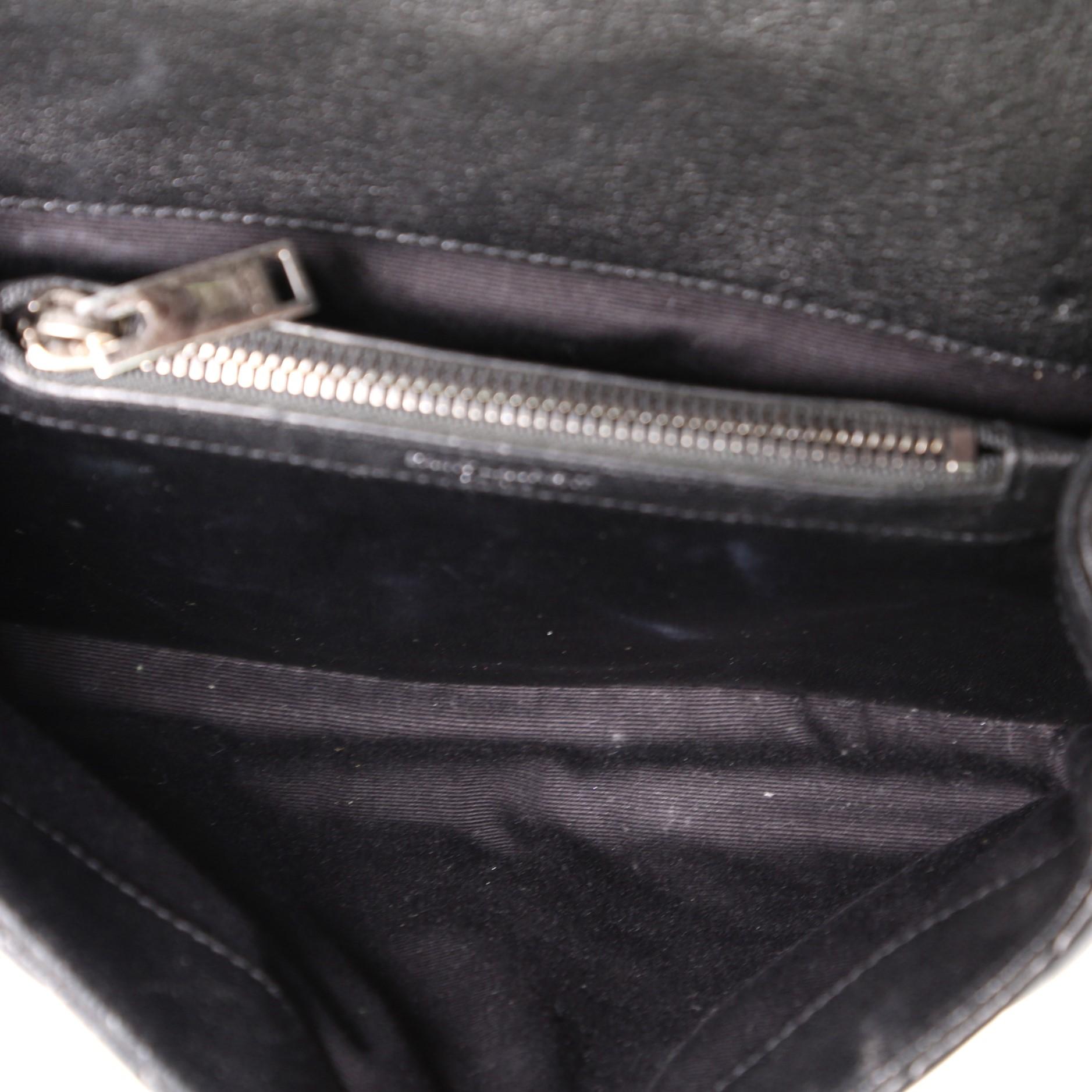 Saint Laurent Classic Monogram College Bag Matelasse Chevron Leather Medium 2