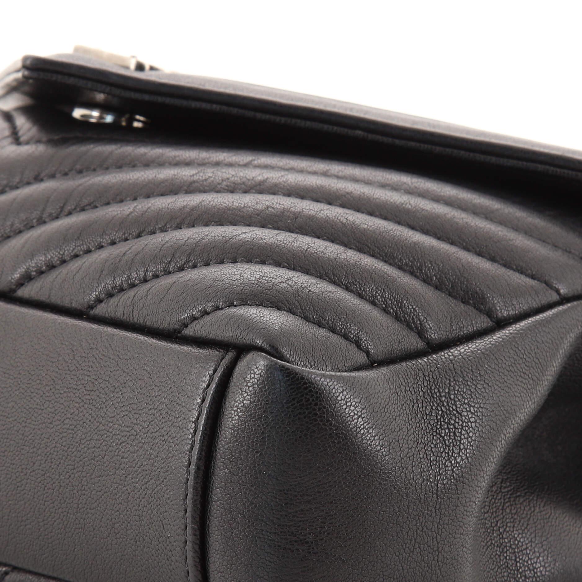 Saint Laurent Classic Monogram College Bag Matelasse Chevron Leather Medium 2