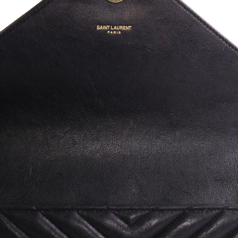 Saint Laurent Classic Monogram College Bag Matelasse Chevron Leather Medium 3