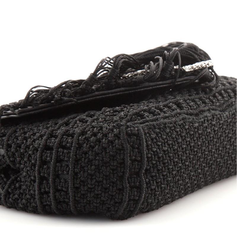 Saint Laurent Classic Monogram Crossbody Bag Crochet Over Leather Baby 1