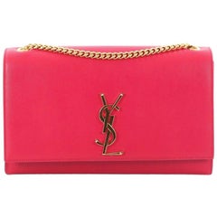 Saint Laurent Classic Monogram Crossbody Bag Grainy Leather Medium