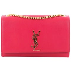 Saint Laurent Classic Monogram Crossbody Bag Grainy Leather Medium