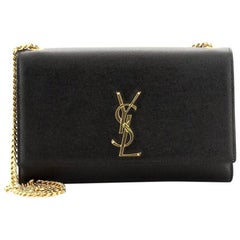 Saint Laurent Classic Monogram Crossbody Bag Grainy Leather Medium