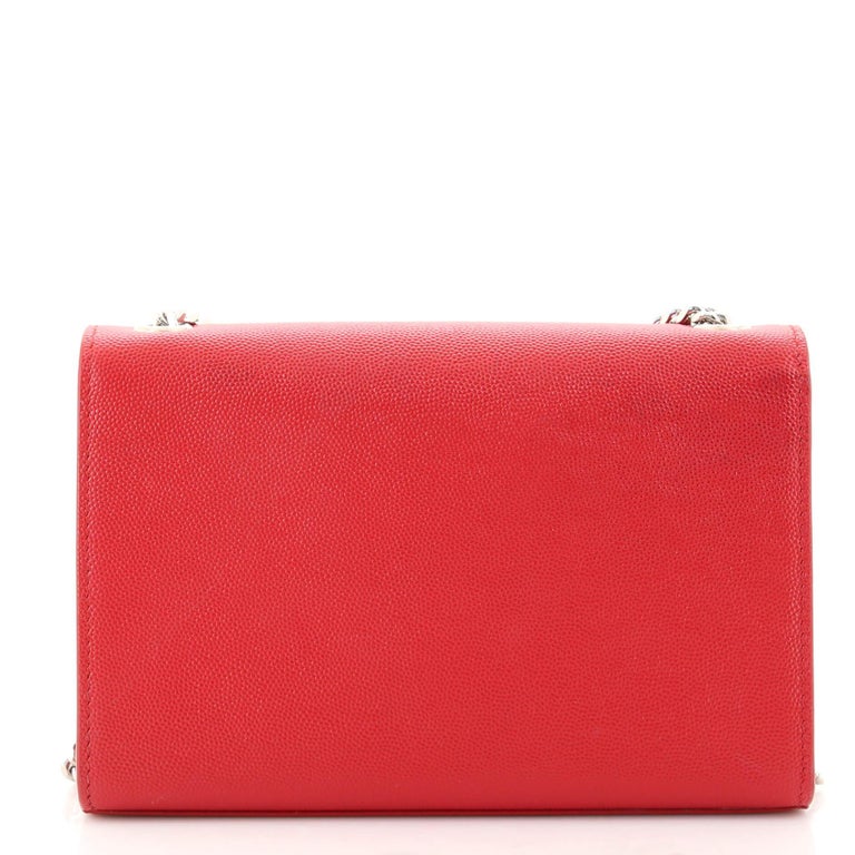 Saint Laurent Classic Monogram Crossbody Bag Grainy Leather Small For