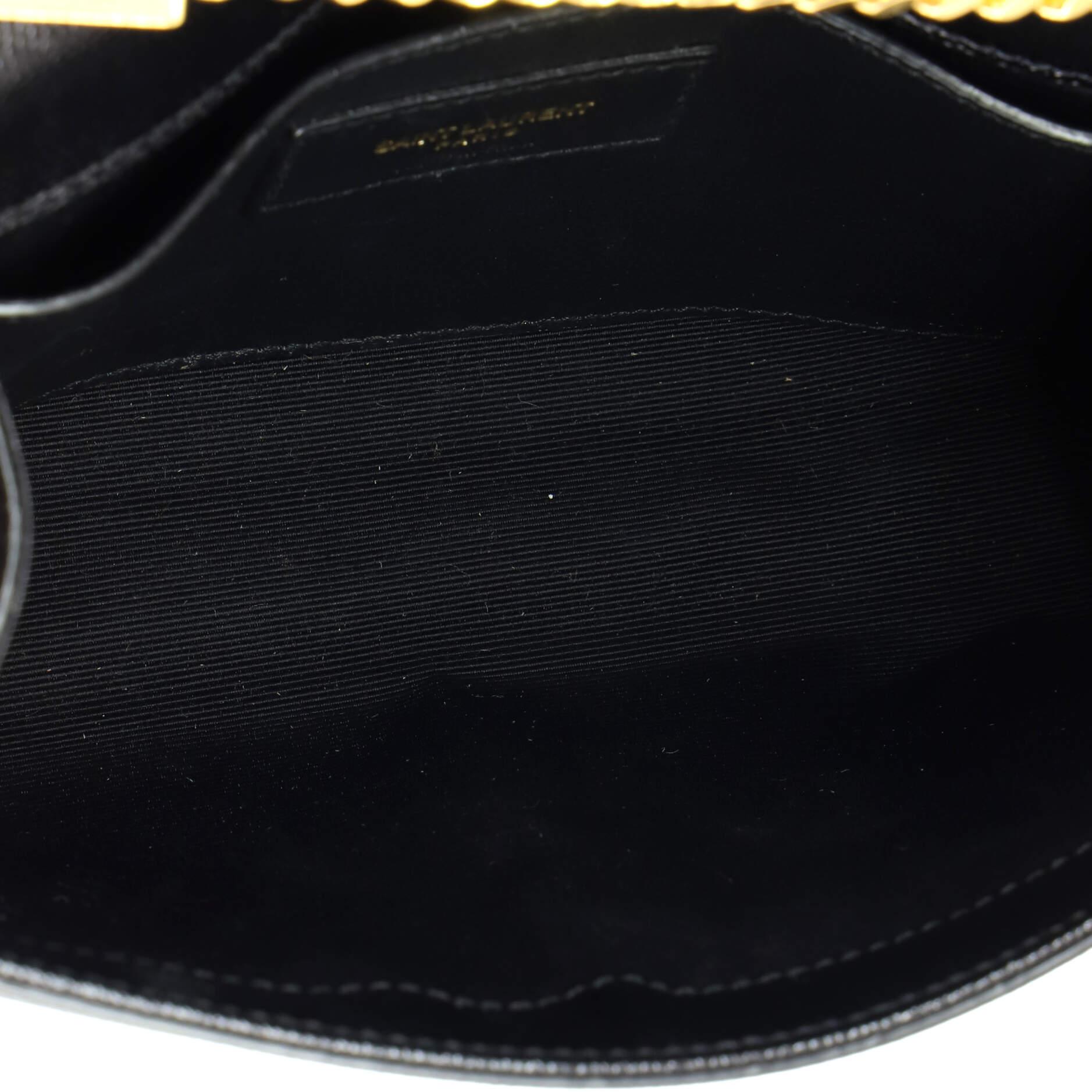 Saint Laurent Classic Monogram Crossbody Bag Grainy Leather Small For