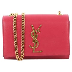 Saint Laurent Classic Monogram Crossbody Bag Grainy Leather Small