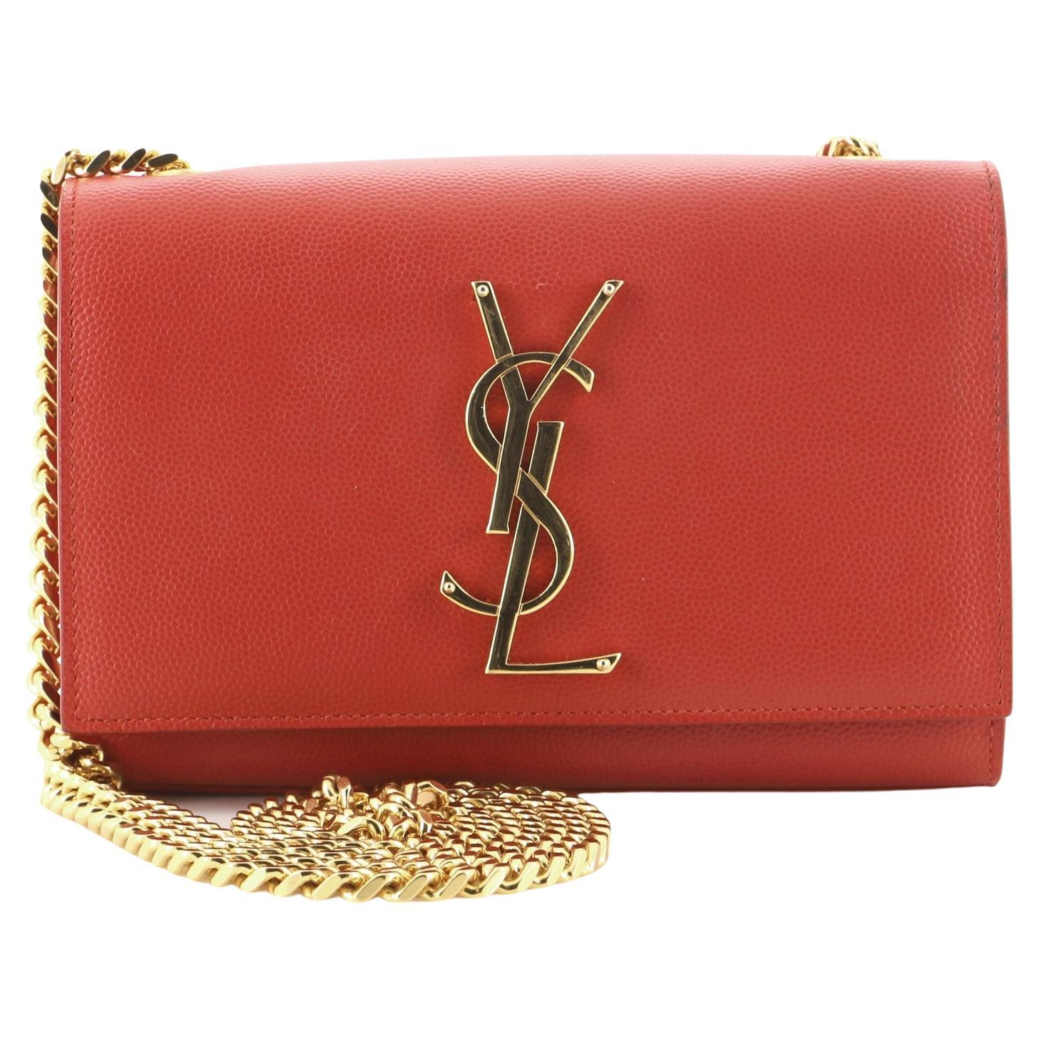 Saint Laurent Classic Monogram Envelope Satchel Matelasse Chevron