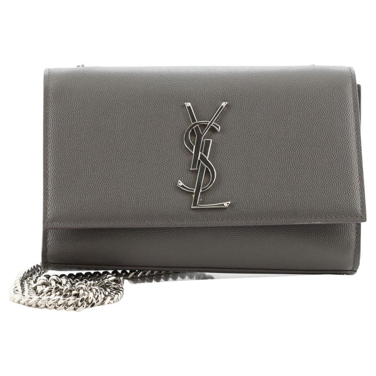 Saint Laurent Classic Monogram Crossbody Bag Grainy Leather Small For
