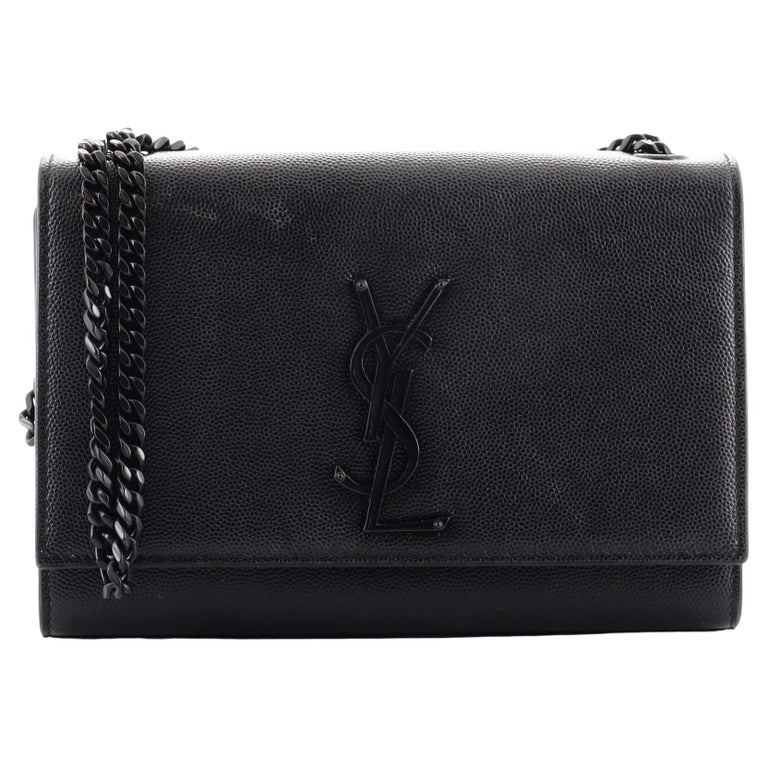 Saint Laurent Classic Monogram Crossbody Bag Grainy Leather Small For