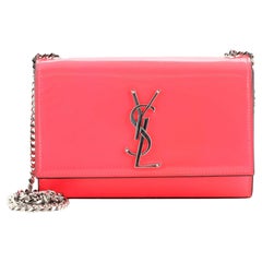 Saint Laurent Classic Monogram Crossbody Bag Grainy Patent Small