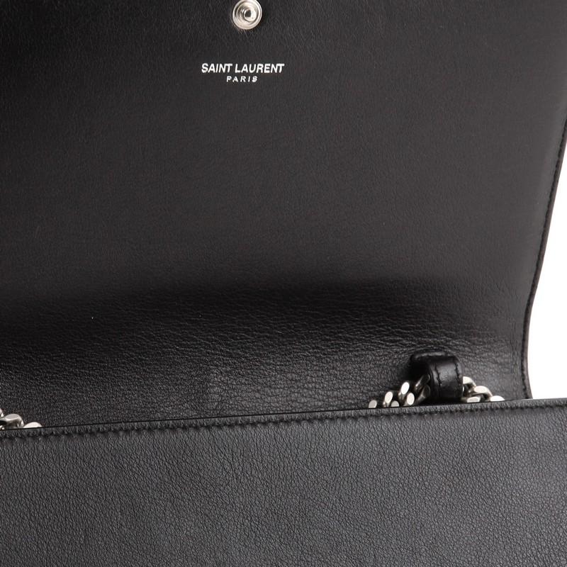 Saint Laurent Classic Monogram Crossbody Bag in pelle borchiata Media 2