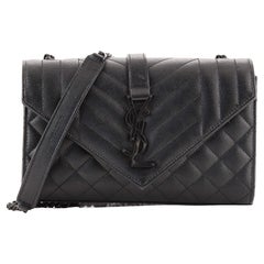 Saint Laurent Classic Monogram Envelope Satchel Mixed Matelasse Leather Small Saint Laurent Classic Monogram Envelope Satchel Mixed Matelasse Leather Small