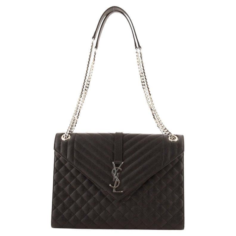 Saint Laurent Sunset Shoulder Bag Velvet Small at 1stDibs
