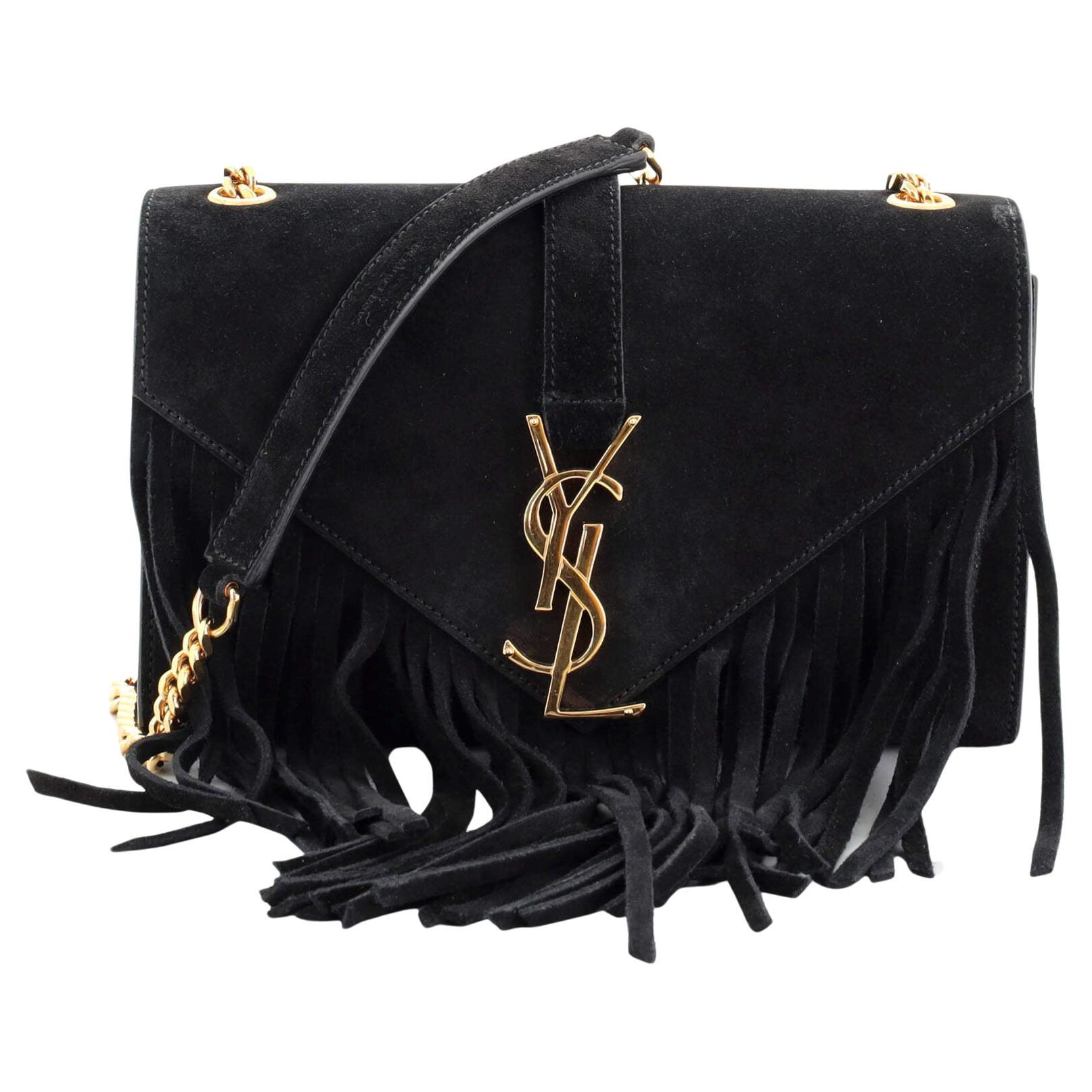 Saint Laurent Toy Shopping Saint Laurent Monogram-Embossed Suede