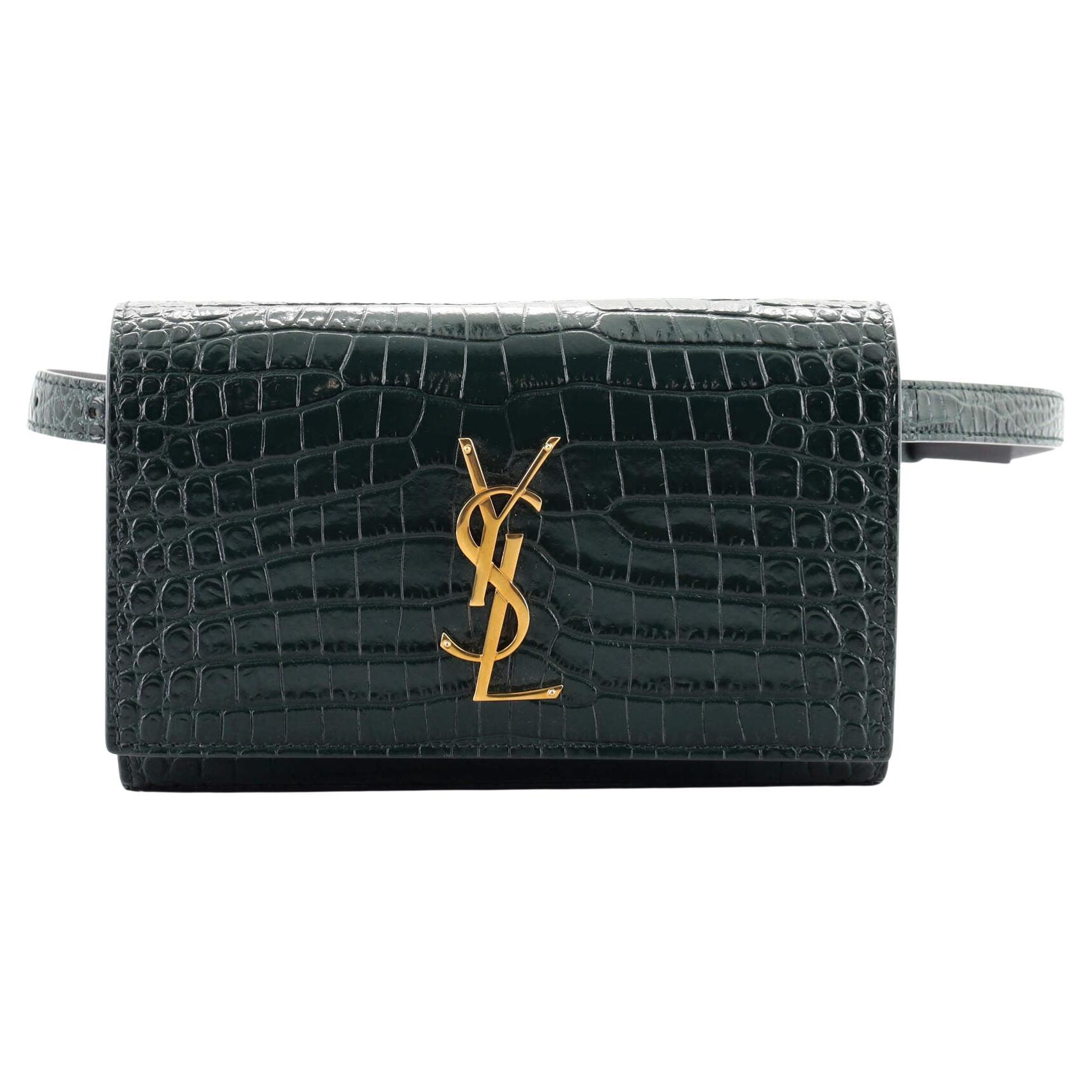 Saint Laurent Classic Monogram Kate Belt Bag Leather at 1stDibs