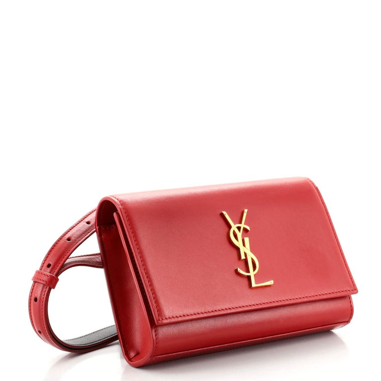 Saint Laurent Classic Monogram Kate Belt Bag Leather at 1stDibs