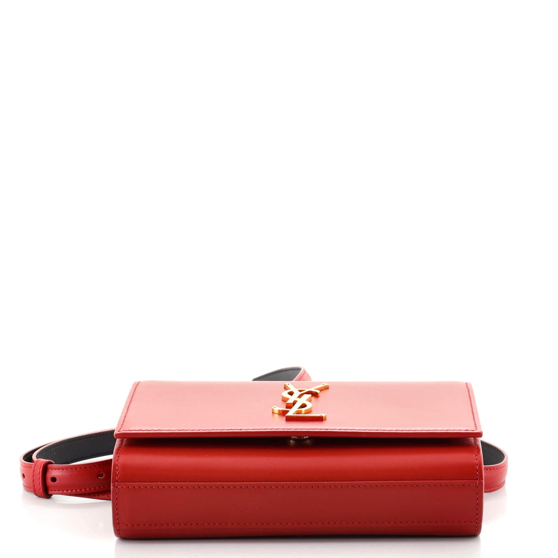Saint Laurent Klassische Kate Gürteltasche aus Leder mit Monogramm für Damen oder Herren