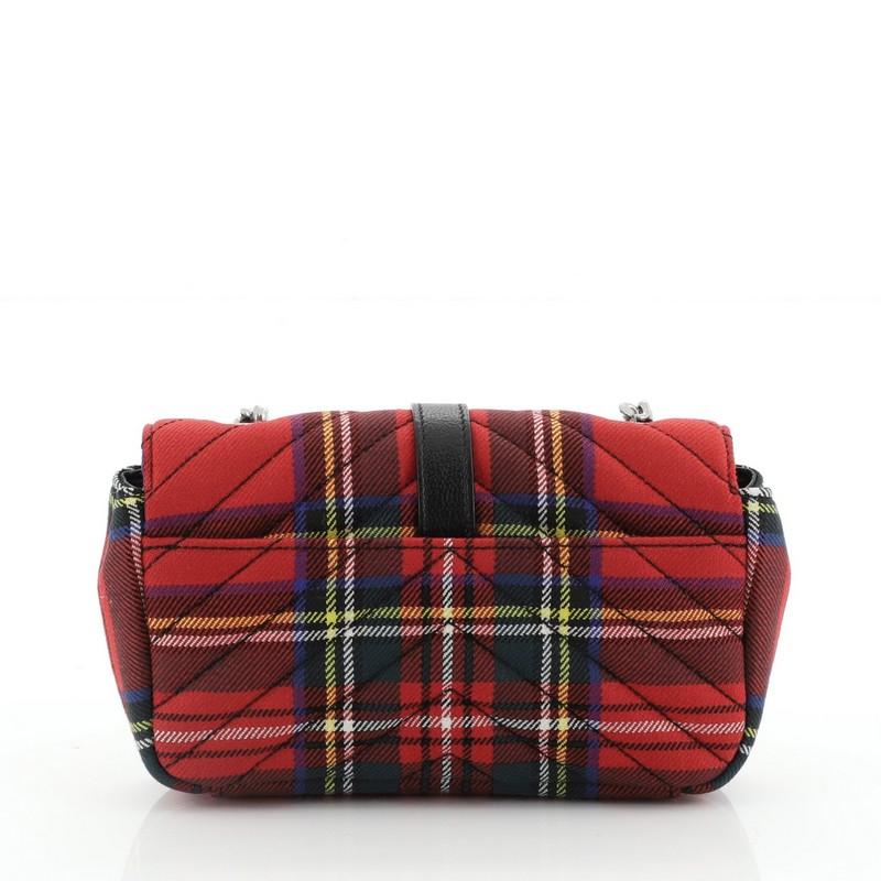 chain tartan bag