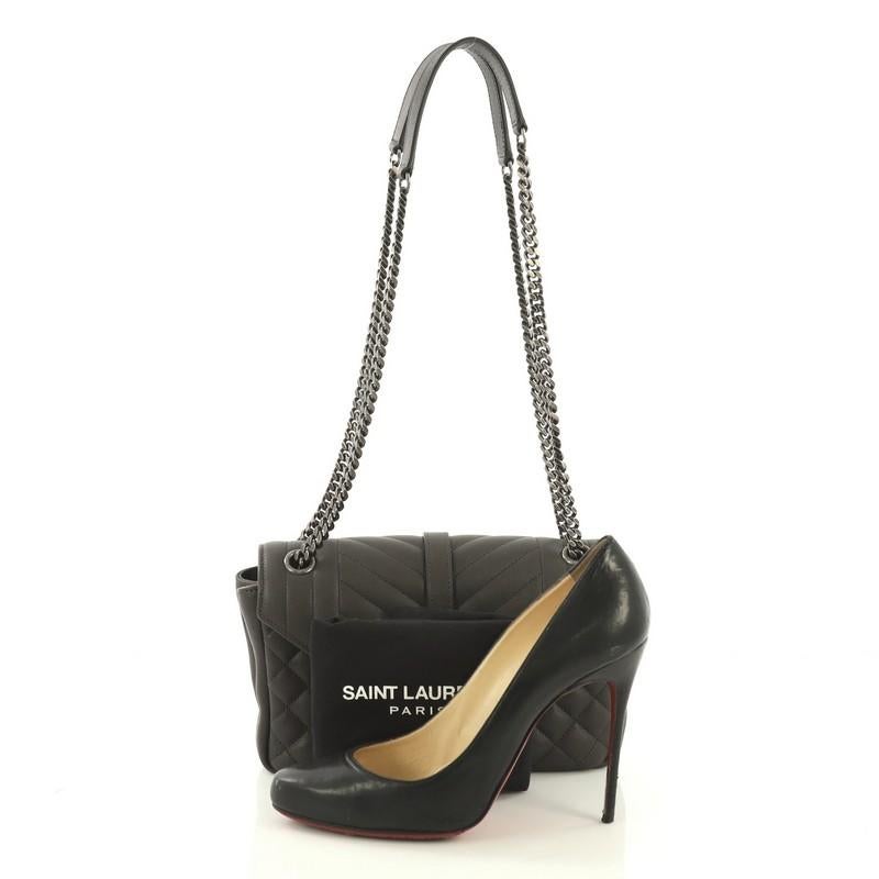 saint laurent classic monogram quilted leather shoulder bag