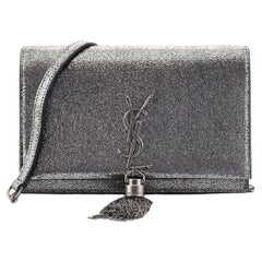 Saint Laurent Classic Monogram Tassel Chain Wallet Leather