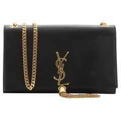 Saint Laurent Classic Monogram Tassel Crossbody Bag Leather Medium