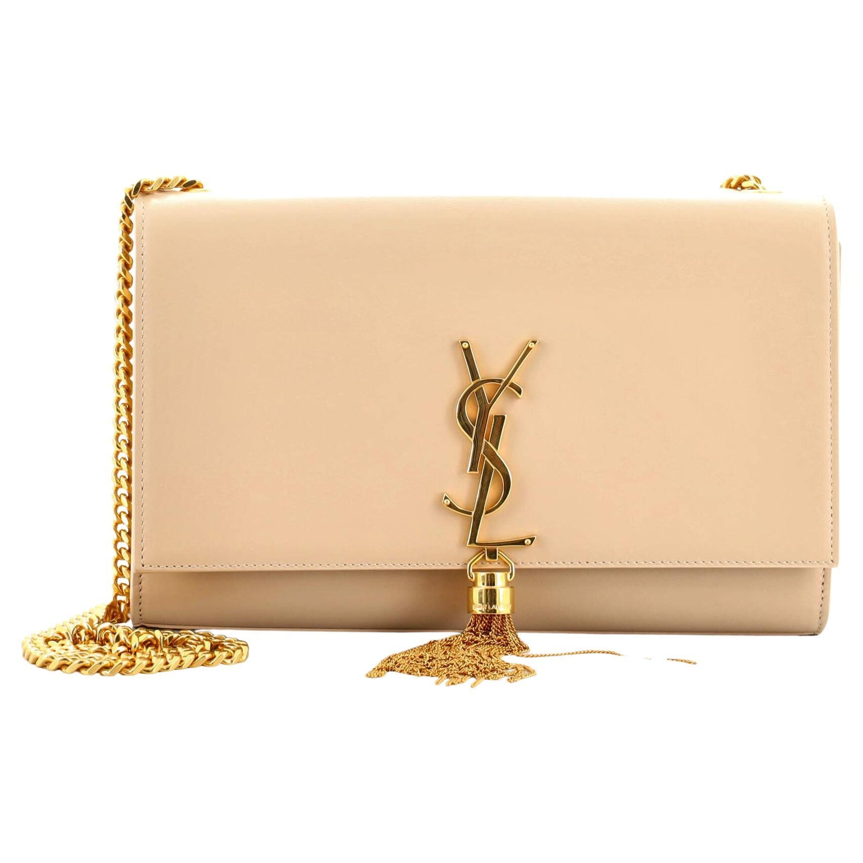 Saint Laurent Classic Monogram Crossbody Bag Grainy Leather Small at