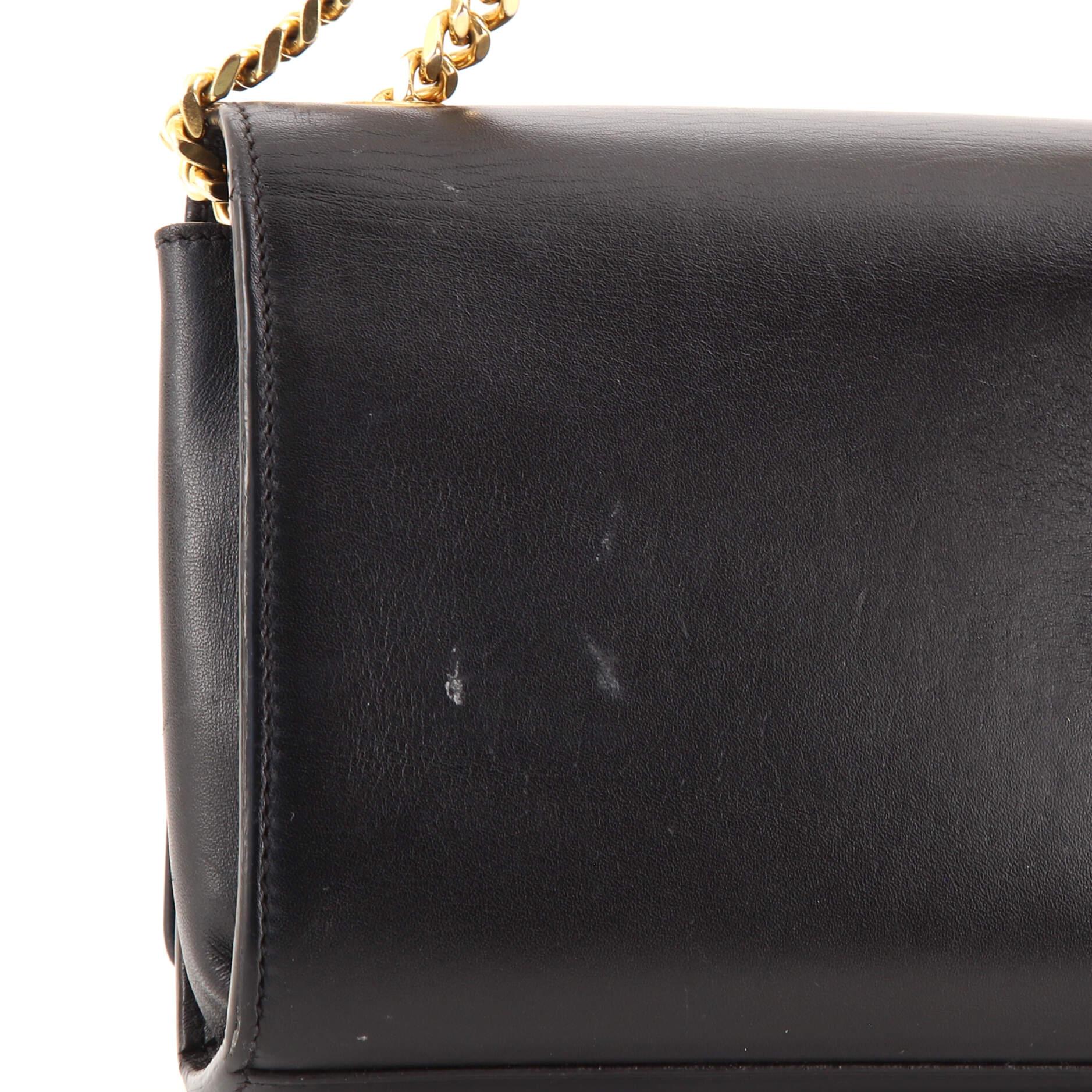Women's Saint Laurent Classic Monogram Tassel Crossbody Bag Leather Small For Sale