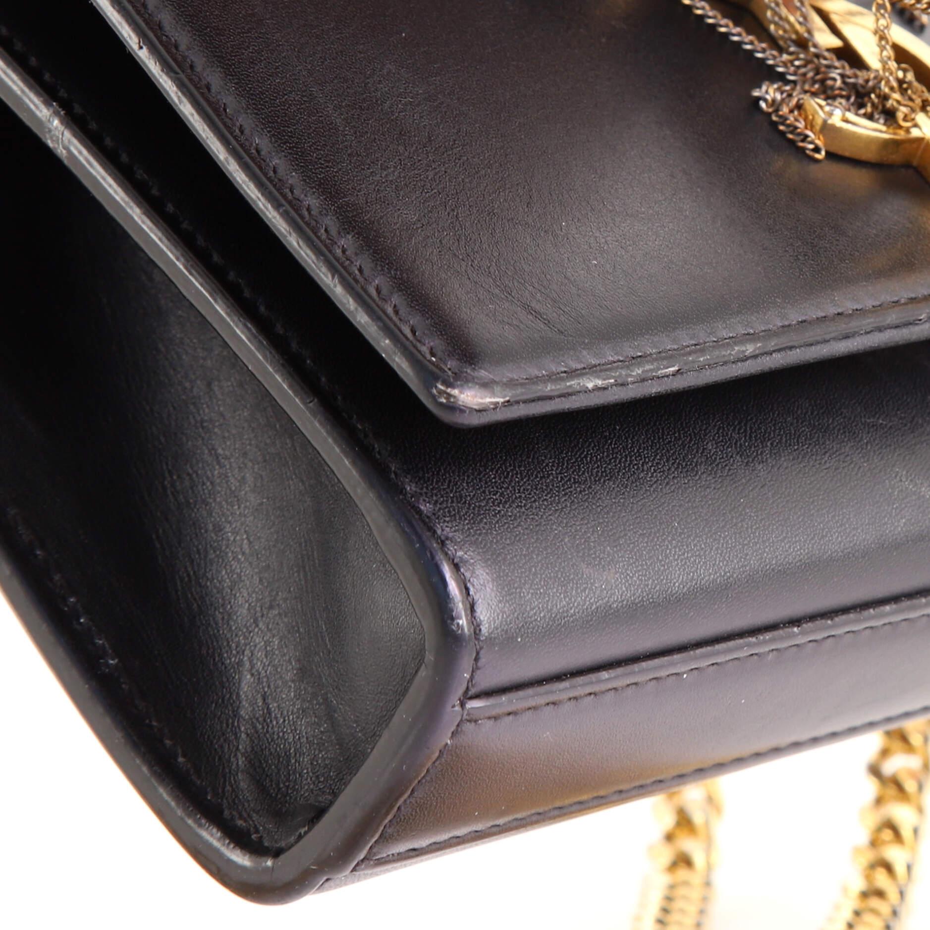 Saint Laurent Classic Monogram Tassel Crossbody Bag Leather Small For Sale 2