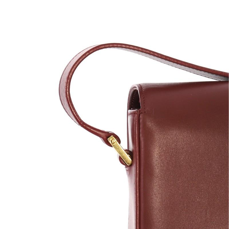 Brown  Saint Laurent Classic Monogram Universite Bag Leather Medium