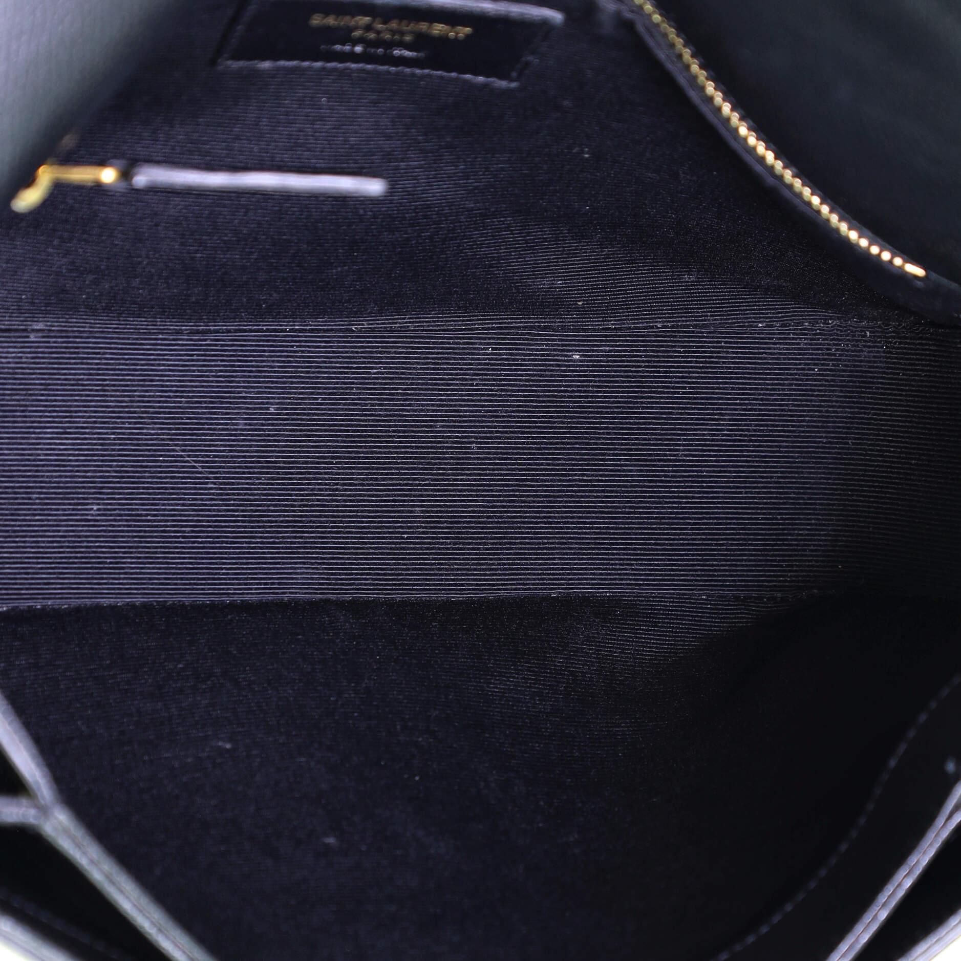 Saint Laurent Klassische Universite Messenger Bag aus Leder mit Monogramm Medium für Damen oder Herren