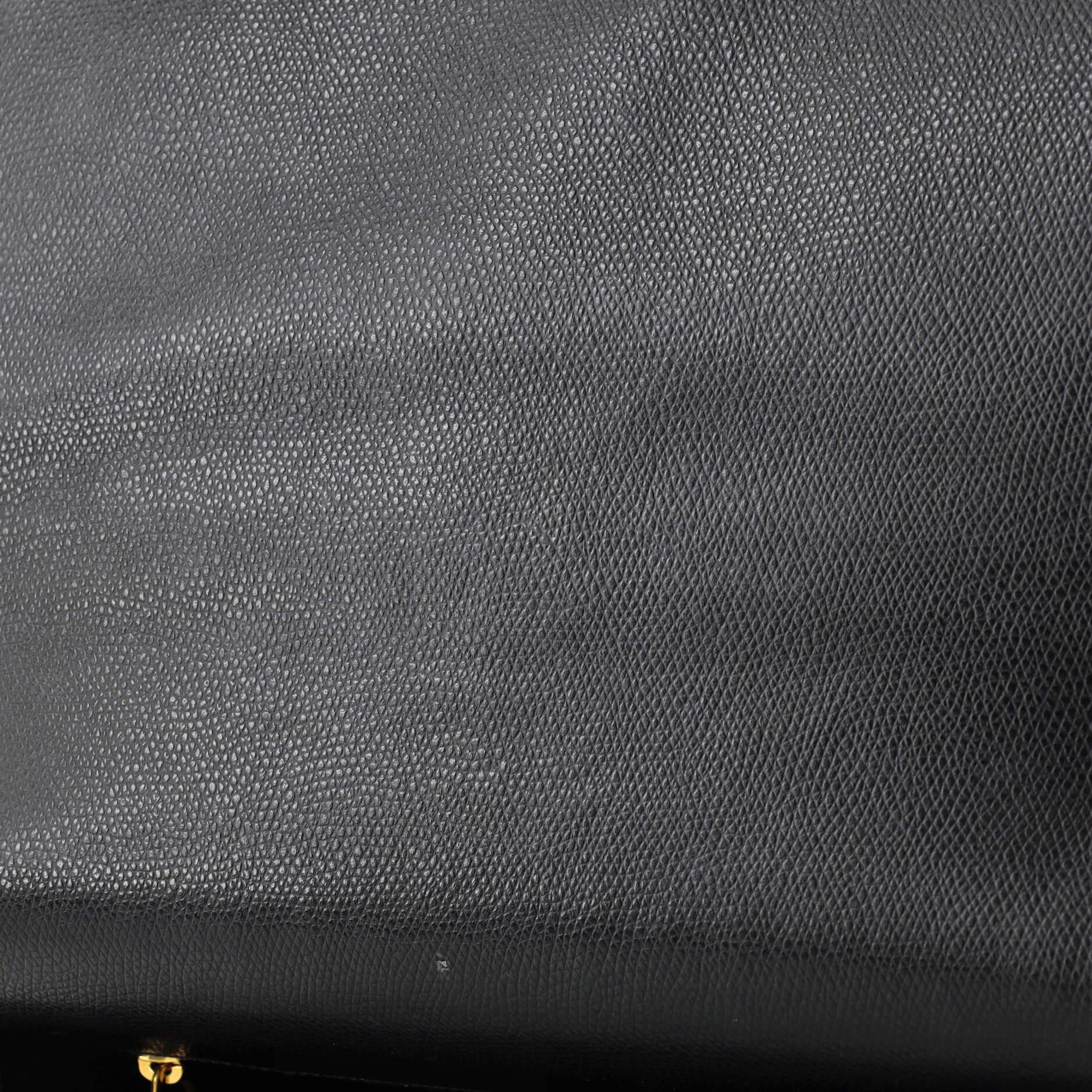 Saint Laurent Klassische Universite Messenger Bag aus Leder mit Monogramm Medium 1