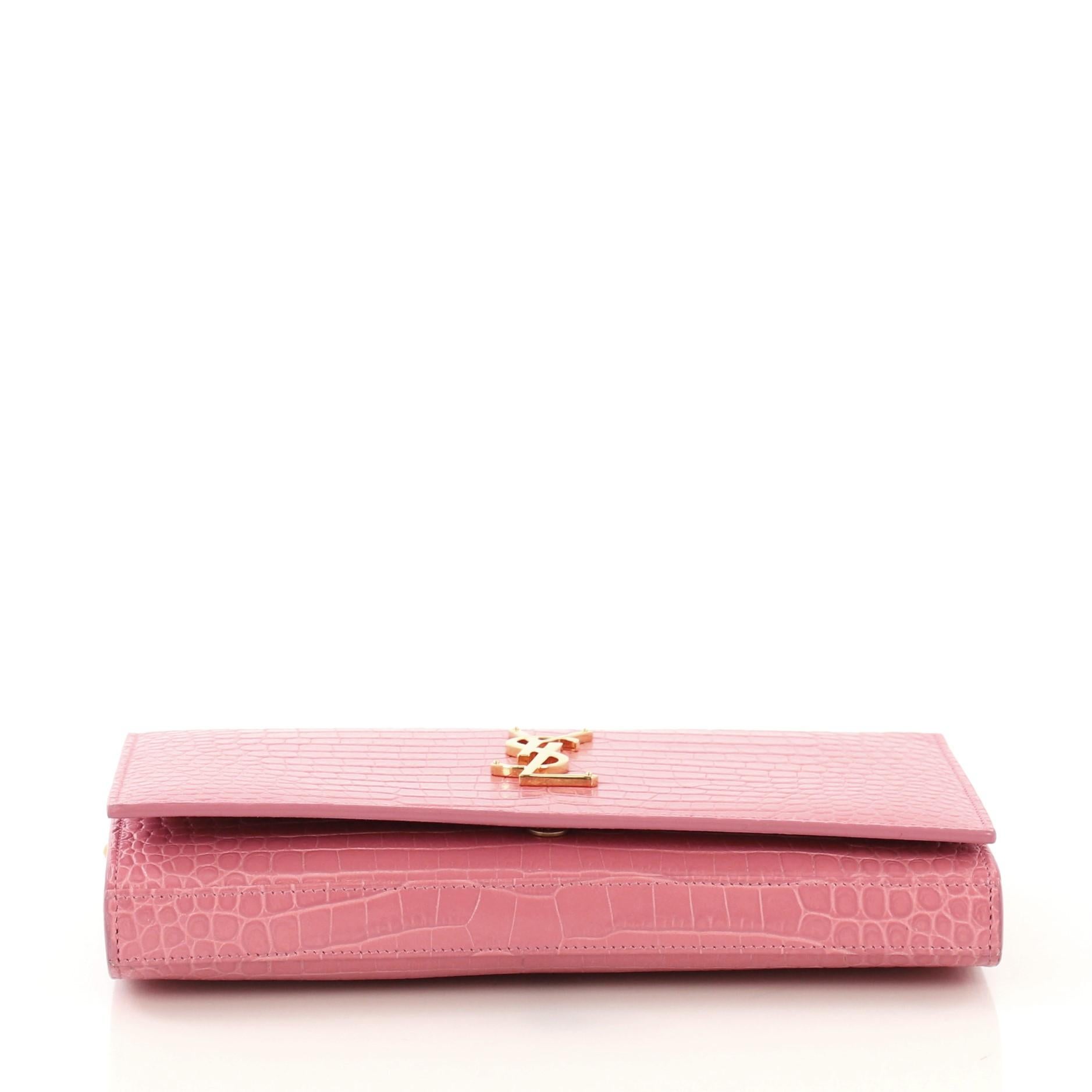 pink ysl wallet