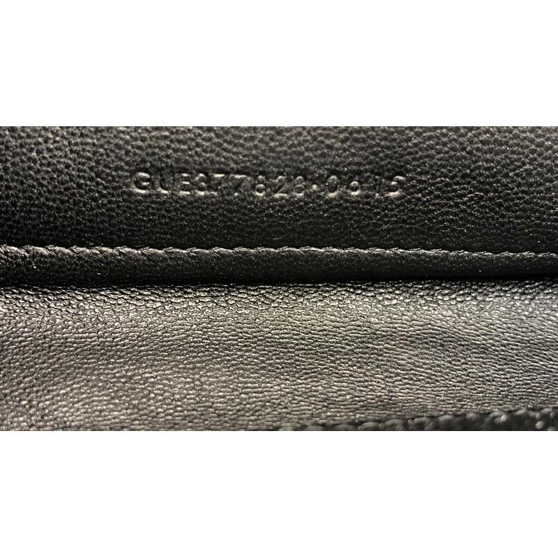 Saint Laurent Classic Monogram Wallet on Chain Matelasse Chevron Leather  2