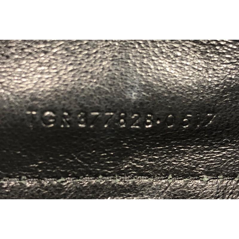 Saint Laurent Classic Monogram Wallet on Chain Matelasse Chevron Leather  2
