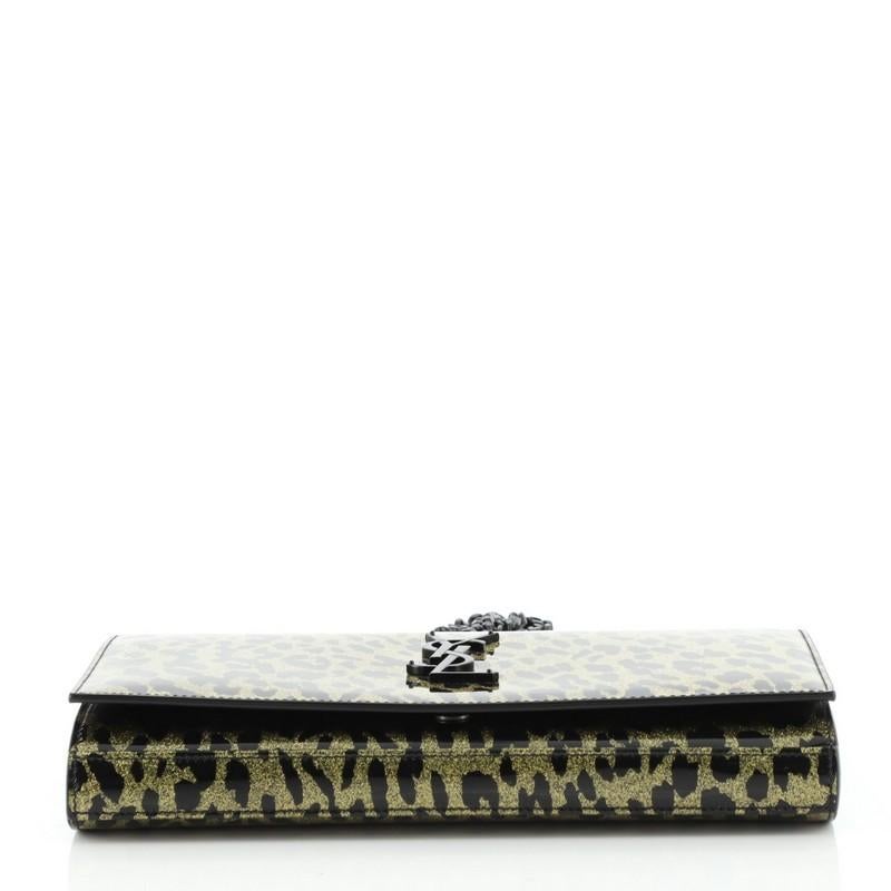 Women's or Men's Saint Laurent Classic Monogram Wallet on Chain Printed Patent