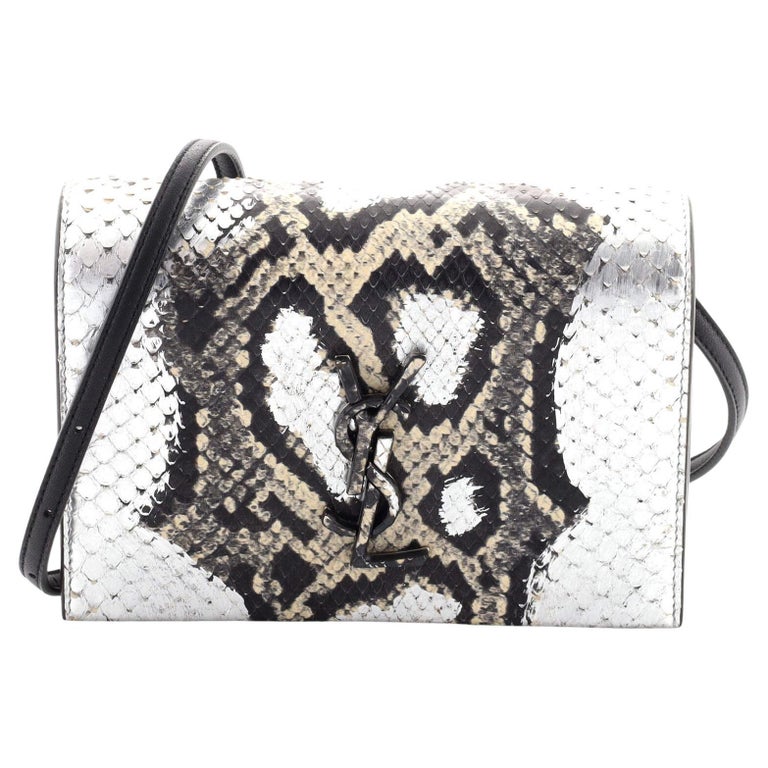Saint Laurent Classic Monogram Wallet on Strap Python Toy For Sale at ...