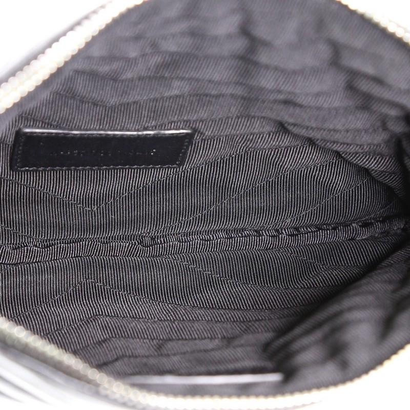 Women's or Men's Saint Laurent Classic Monogram Wristlet Pouch Matelasse Chevron Leather S