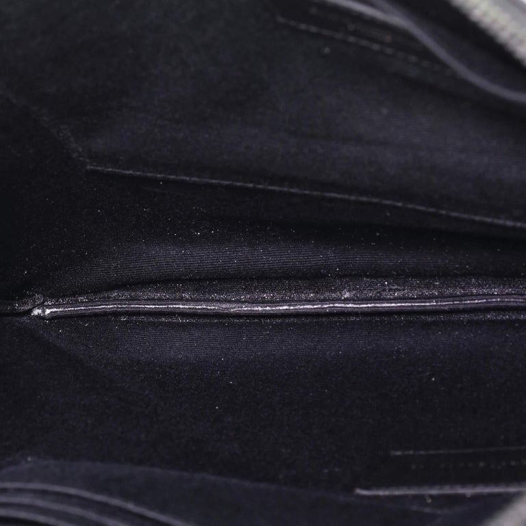 Saint Laurent Croc Embossed Leather Monogram Zip Pouch Wristlet, Saint  Laurent Small_Leather_Goods