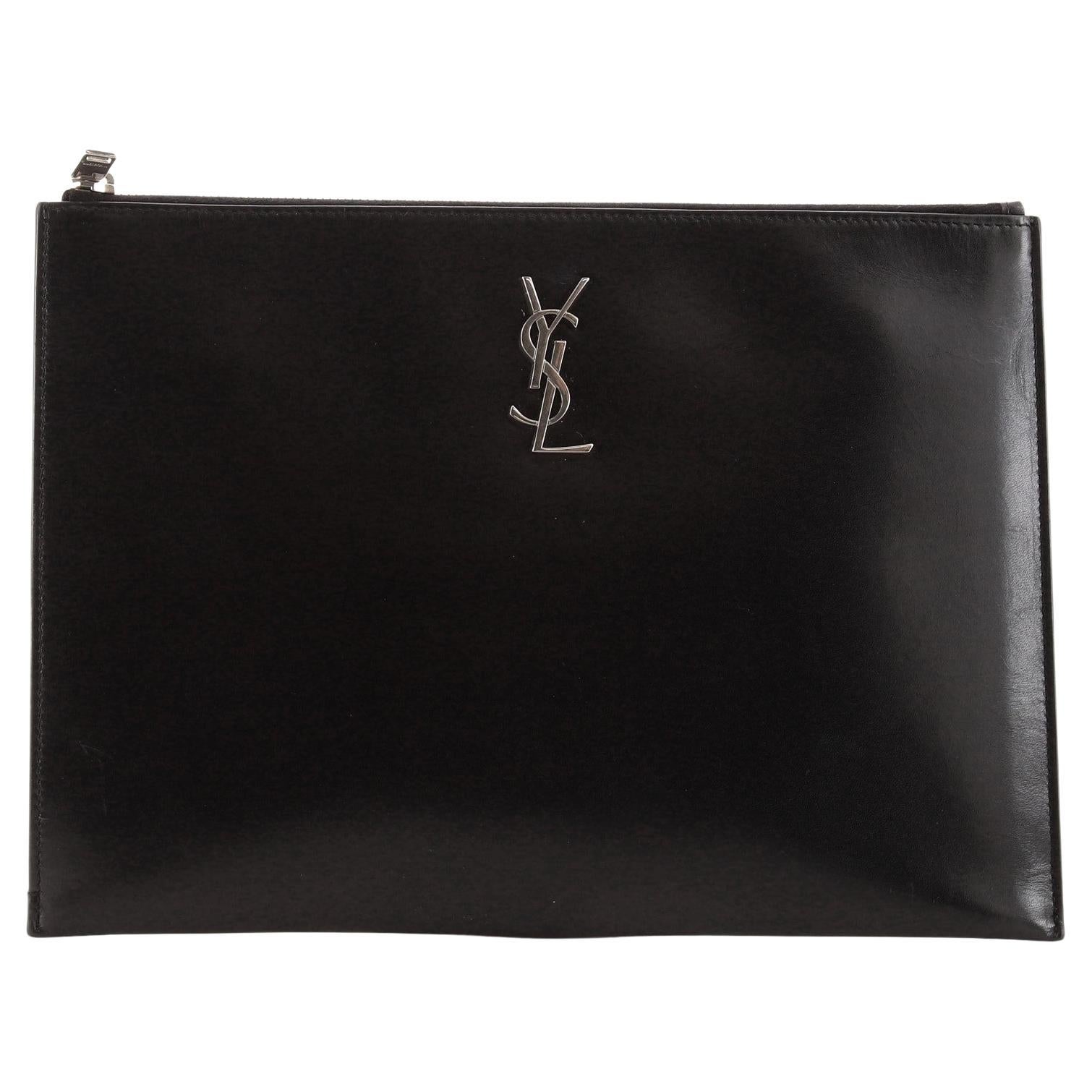 Saint Laurent Sunset Chain Wallet Leather at 1stDibs