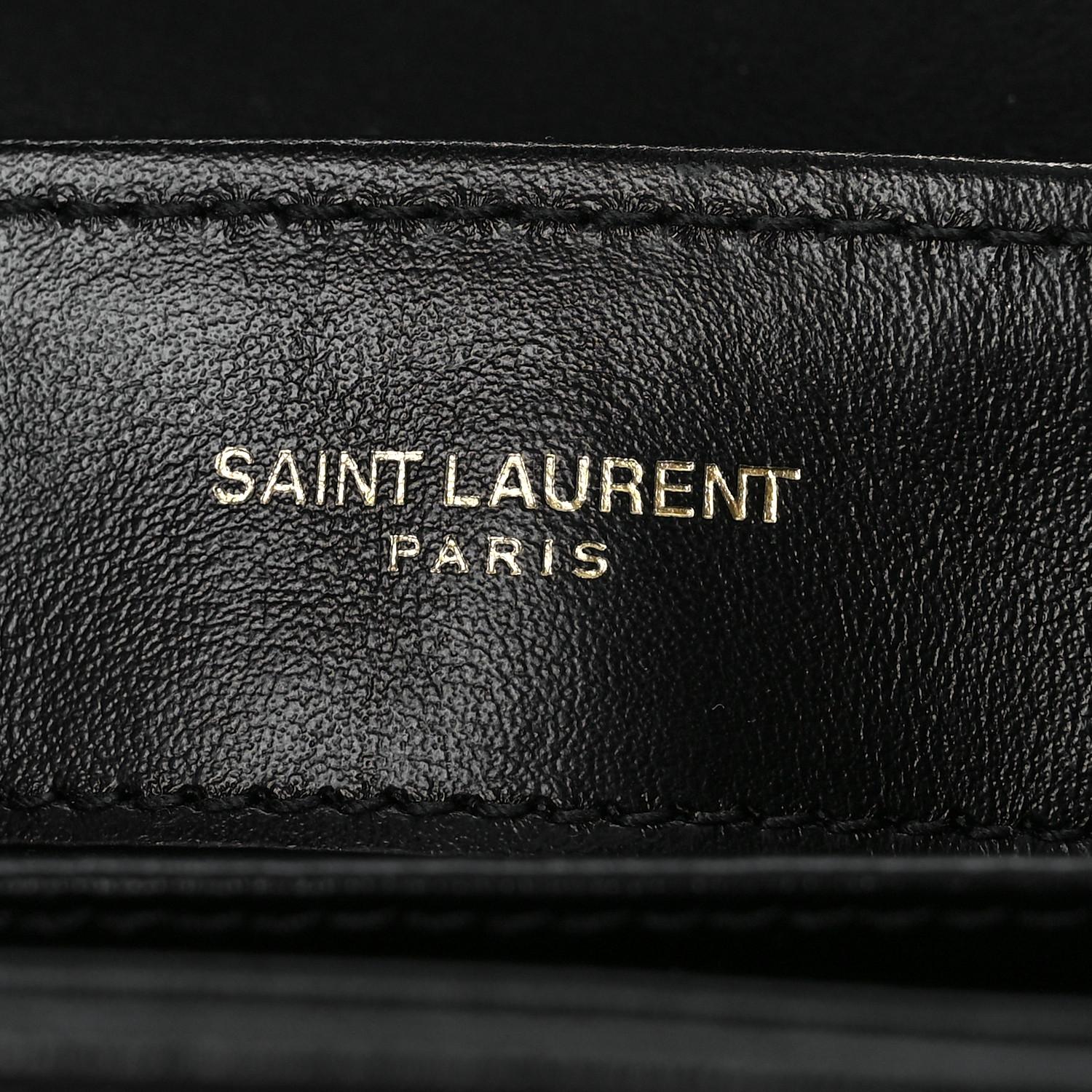 SAINT LAURENT Classic Toy LOU LOU bag with Gold hardware black 2020 For Sale 3