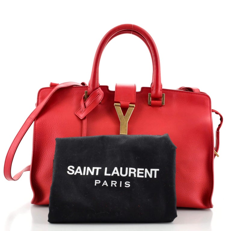 Saint Laurent Classic Y Cabas Leather Small at 1stDibs