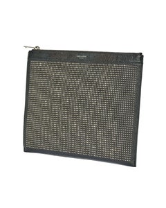 Saint Laurent Clutch MM Nieten Schwarz