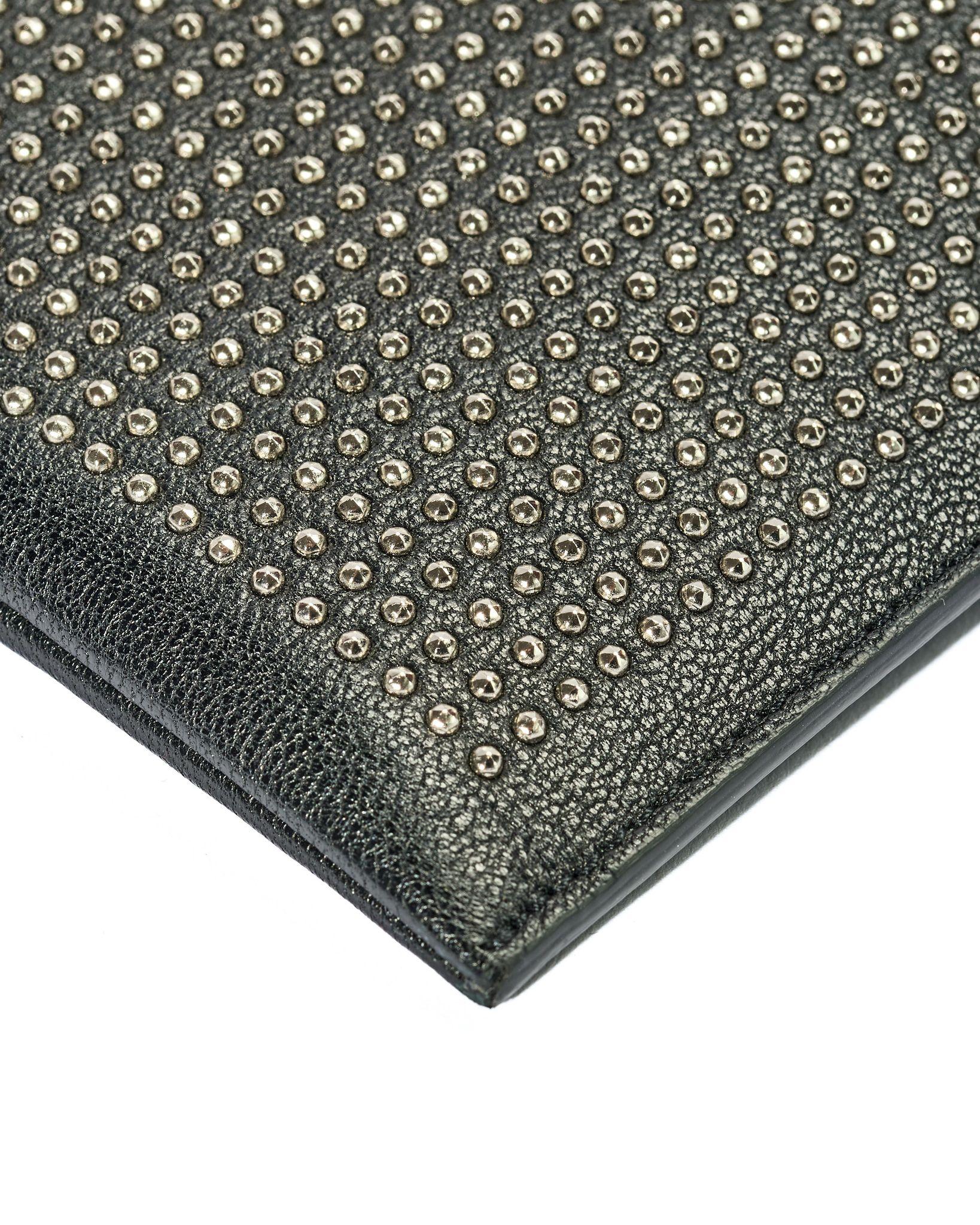 Saint Laurent Pochette MM Clous Noir en vente 3