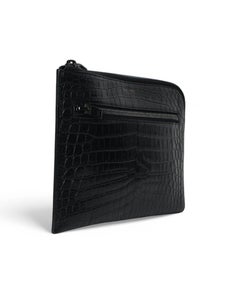 Saint Laurent Small Glossy Black Clutch