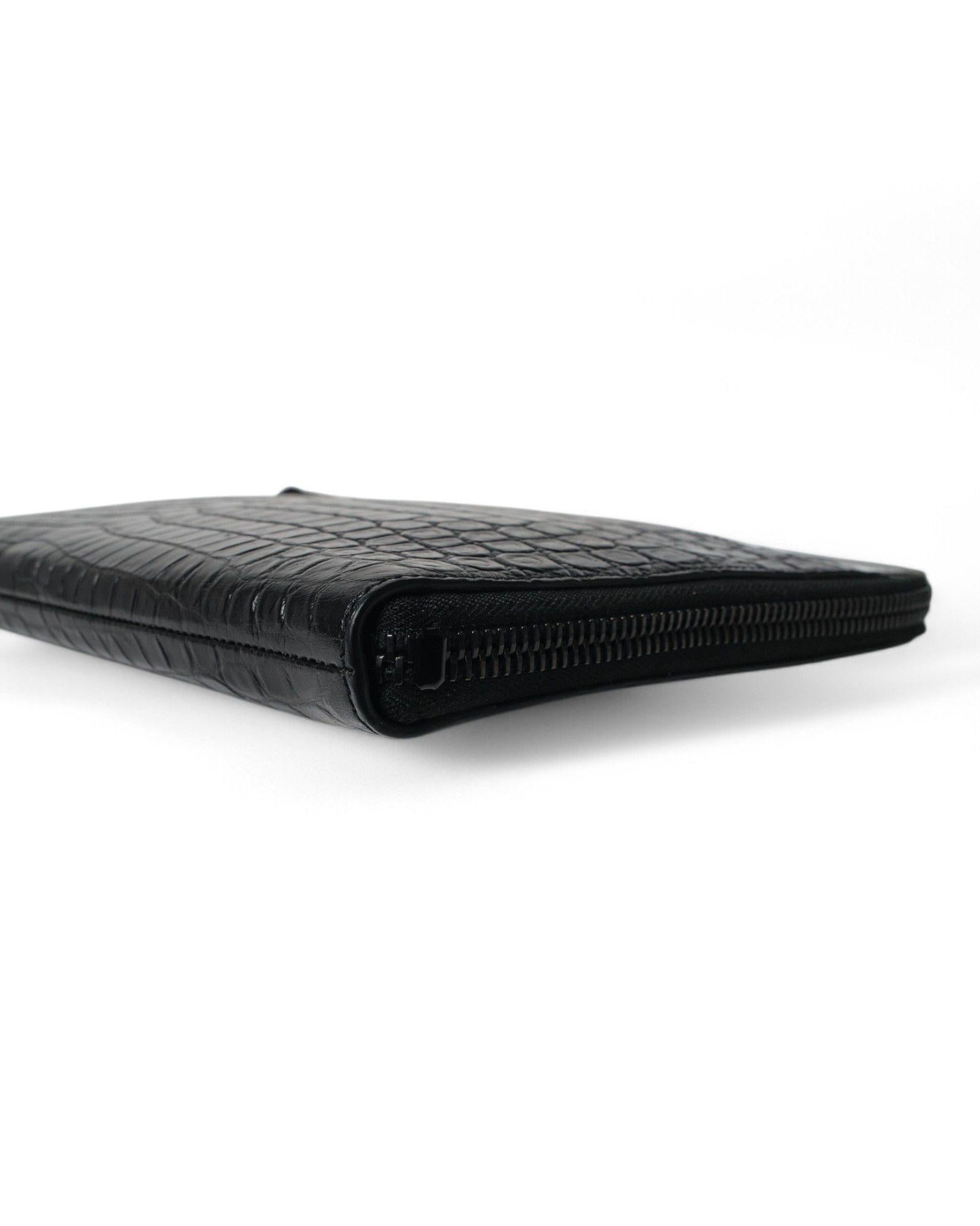 Saint Laurent Clutch Small Lucida Nera in vendita 4