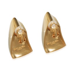Saint Laurent Comet Triangle Clip-On Earring in Base Metal