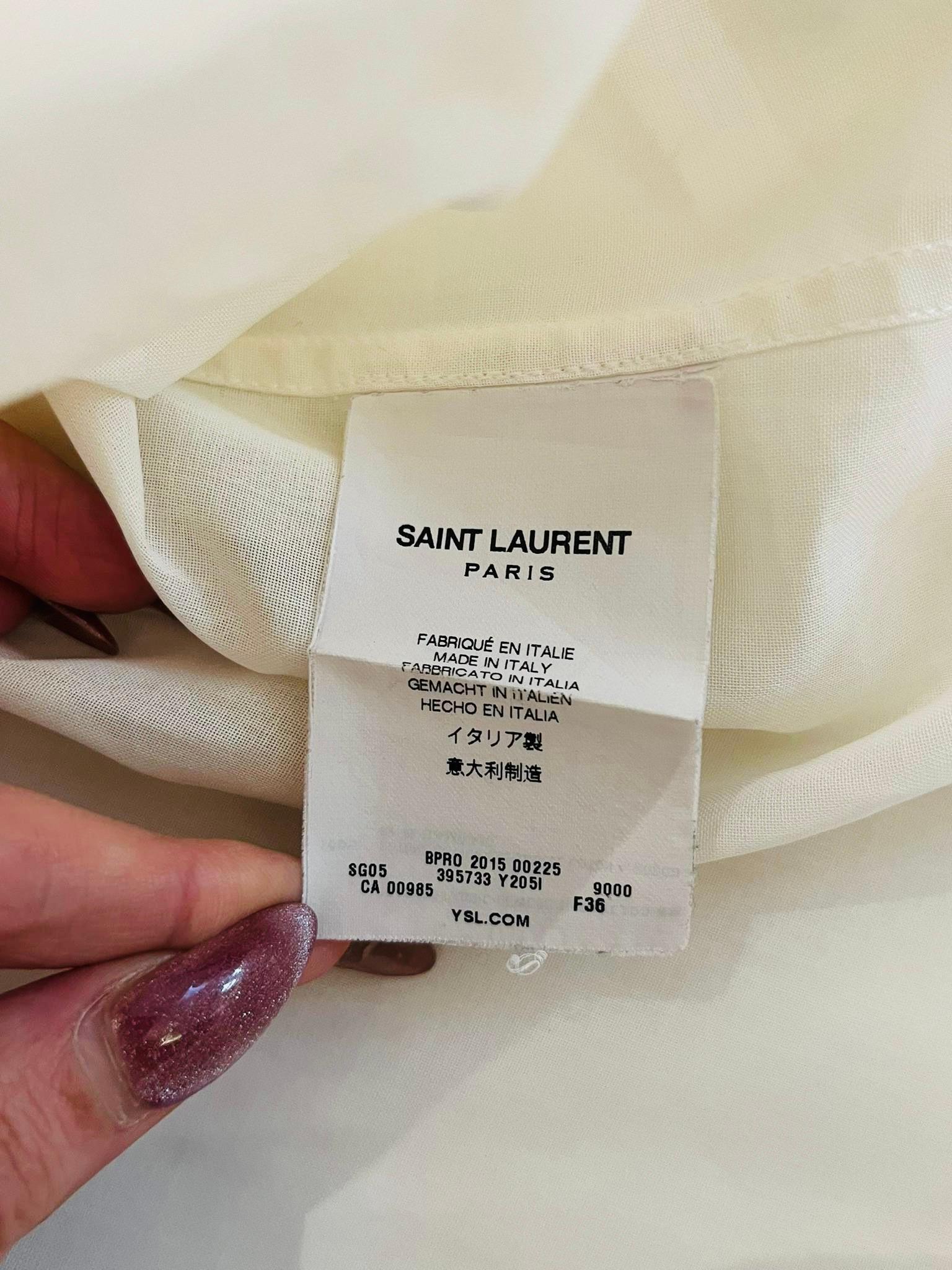 Saint Laurent Cotton Shirt For Sale 2