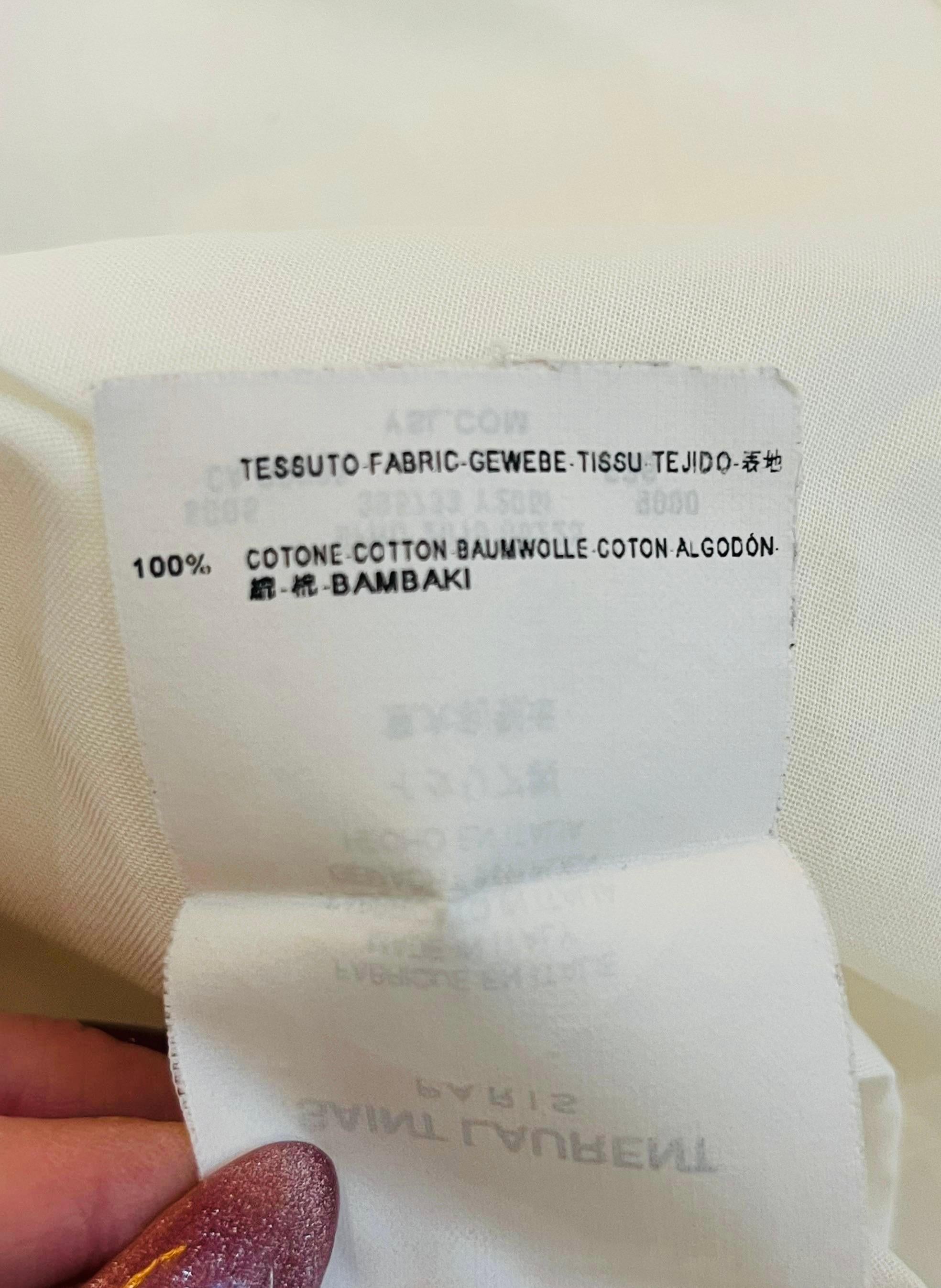 Saint Laurent Cotton Shirt For Sale 2