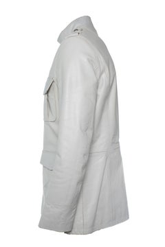 Saint Laurent, cream 4 pocket safari leather jacket