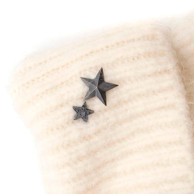 SAINT LAURENT EMBROIDERED ROLL NECK SWEATER
